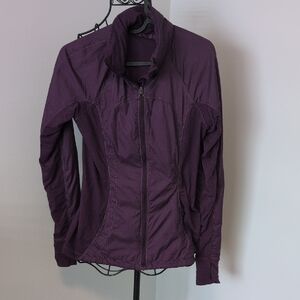Lululemon Rush Hour Jacket - Mixed Media Running Jacket - Deep Purple - Size 2